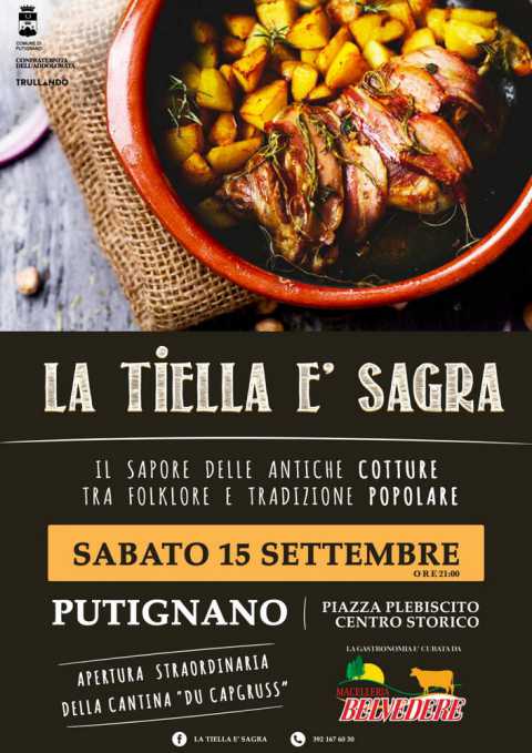 Putignano, ''La tiella  sagra'': in piazza musica e sapori tradizionali
